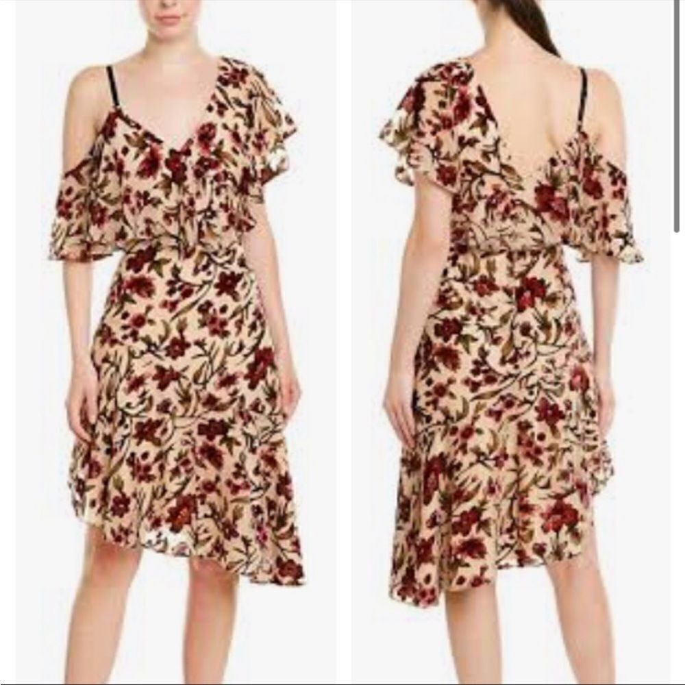 NORDSTROM ALI AND JAY DONT MIND IF I DO FLORAL ASYMMETRICAL DRESS SIZE XL